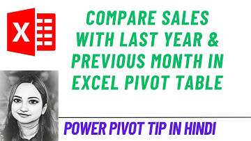 Power Pivot DAX Tutorial: Compare Sales with Last Year & Previous Month in Excel Pivot Table