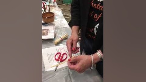 Joni demonstrates tapering staves