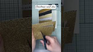 Christmas card idea using patterned papers. #christmascard