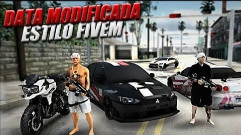 SAIU! MINHA DATA MODIFICADA ESTILO FIVEM (Sem Bug de Render) P/ SAMP LAUNCHER !!!