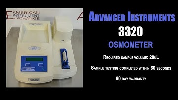 Advanced Instruments model 3320 osmometer (3350H METER)
