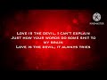 Natalie Jane Love Is The Devil Lyrics mp3