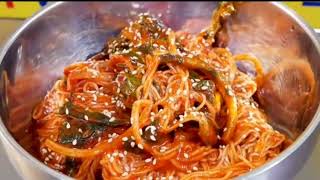How to Make Korean street Food Kimchi - Sweet Cake - Noodles - Pancakes [ASMR]