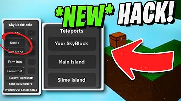 Roblox Skyblock Script Hack! (NEW 2020 Update)