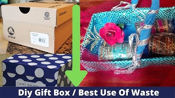 How To Wrap Your Shoebox  | DIY Gift Box  | Gift Ideas  | gift wrapping ideas | reuse shoe box ideas