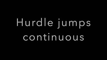 Linear Hurdle jump Continuous