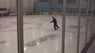 2021 Adult Bronze Moves in the Field Test - Back Crossovers to Back Outside Edges