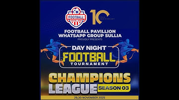 PAVILLION FOOTBALL LEAGUE 2025 || DAY-02 || PRESENTED BY FOOTBALL PAVILLION WHATSAPP GROUP SULLIA