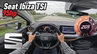 2025 Seat Ibiza 1.0 Tsi Manual 95 Hp Pov Autobahn Test Drive In Germany