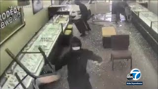Thieves ram car into La Verne jewelry store, run off with $300,000 worth of merchandise