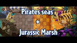 Plants vs Zombies 2 Mashup -  Pirate Seas Ultimate Battle x Jurassic Marsh Ultimate Battle Resimi