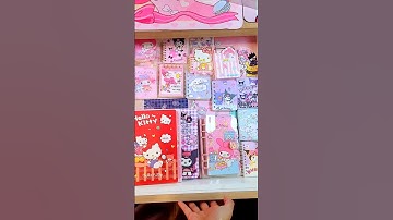 ASMR Organizing All My Sanrio Notebooks 🎀💜 #stationery