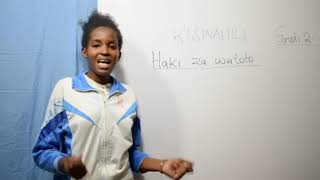 Grade 2 - Kiswahili (Haki Za Watoto )