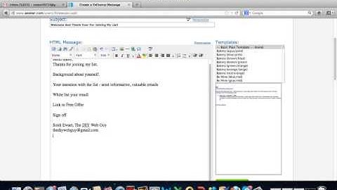How To Send Messages To Your List Using AWeber