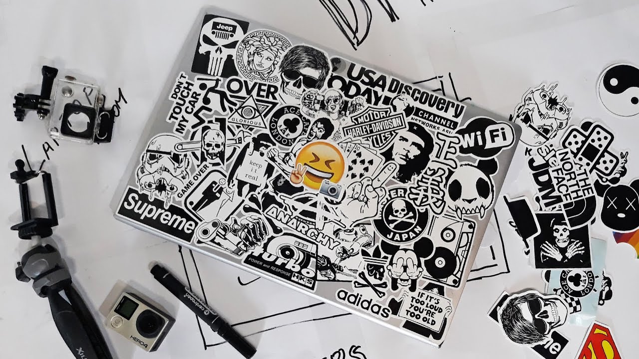 AESTHETIC LAPTOP DIYs I Diy laptop stickers and Diy keyboard skin 