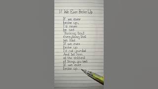 mae stephens if we ever broke up lyrics #ifweeverbrokeup #lyrics