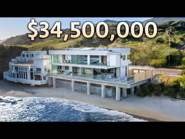 Touring a $34,500,000 Malibu Mansion Built Over the Pacific Ocean