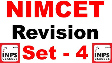 NIMCET Revision Practice Set 4 Discussion by Nitin Agrawal INPS Classes