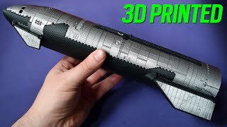 SpaceX Starship 3D Printed - Print Ideas - Best Paid 3D Model - S28 Articulated Fab365