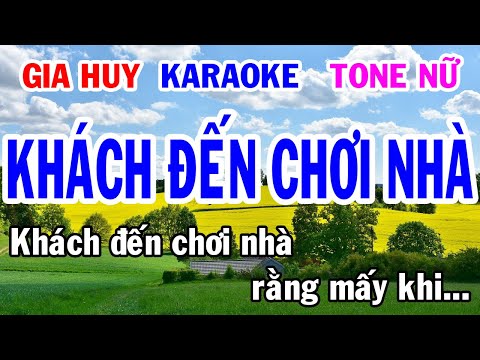 Video Karaoke - Khách Đến Chơi Nhà - Tone Nữ - Nhạc Sống -... - youtube