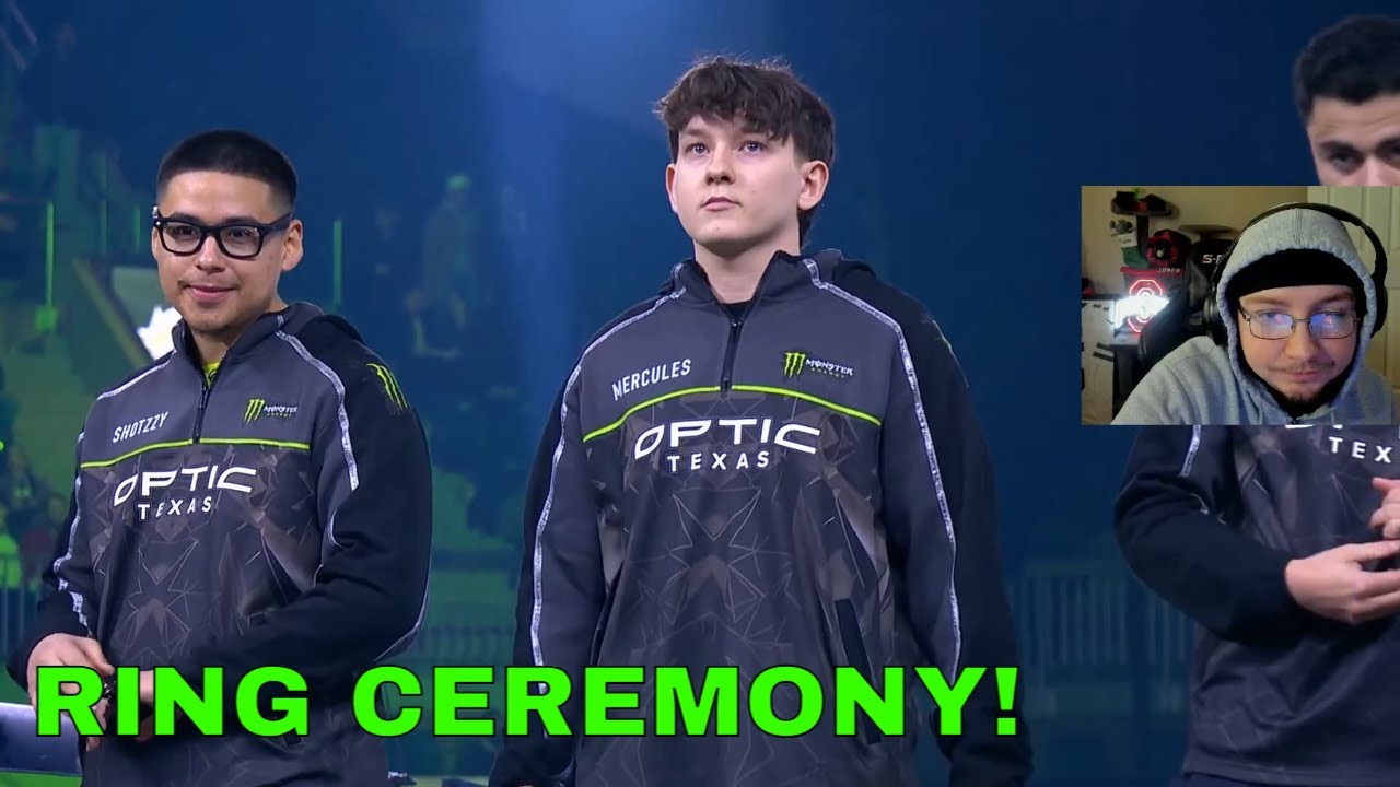 DGF Kam REACTS To OpTic Texas BACK 2 BACK WORLD CHAMPIONS RING CEREMONY!