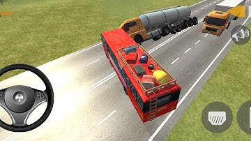 Indian Sleeper Bus Simulator 3D Game - New Update2024 - Android Gameplay