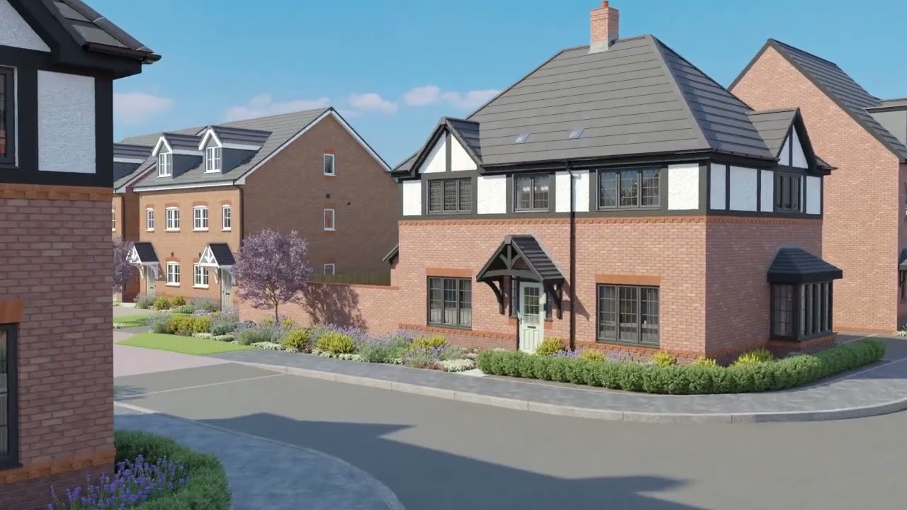 Anwyl Homes | Queens Meadow, Shavington | Street Scene Fly Through