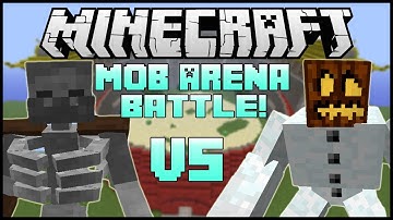 "MUTANT SNOW GOLEM VS. MUTANT SKELETON" - Minecraft: Mob Battle Arena! (Mutant Creatures Mod)