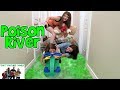 POISON RIVER - We Turned Our House Into a Swamp! Girls vs Boys/ That YouTub3 Family | Family Channel