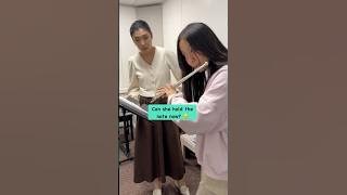 Flute student nearly PASSES OUT! 😱🫣 #flute #flutestudent #fluteteacher #music #classicalmusic