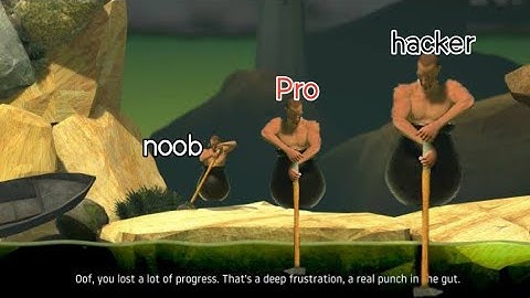 Noob vs Pro vs Hacker in Getting over it | Black Warrior