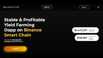 BNBMatrix Releases Yield Farming Dapp on BUSD BUSDMatrix