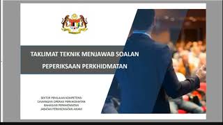 KURSUS TEKNIK MENJAWAB SOALAN (KTMS) KERTAS JPA 2023 #ktms #jpa #kpm