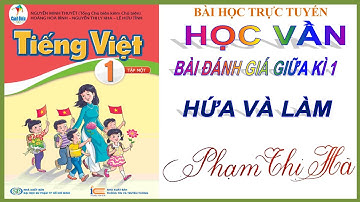 Bài ôn tập đánh giá tuần 10 HỨA VÀ LÀM/ sách Cánh Diều tiếng Việt Lớp 1