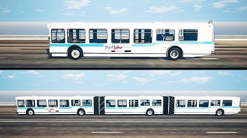 Speed Test: Standard Bus vs Articulated - Beamng drive | SpeedRolls