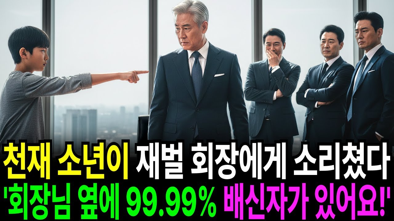 회장님 옆에 배신자가 있어요! 수학 천재 10살 소년이 0.01% 생존 확률을 계산하여 재벌 회장의 몰락을 예언한 순간