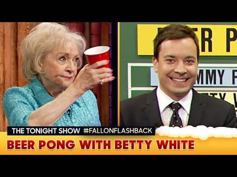 Beer Pong with Betty White | Fallon Flashback (Late Night with Jimmy Fallon)