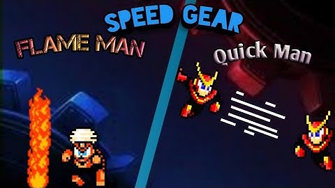 Megaman 11 animation edition-Older Robot Master using speed gear