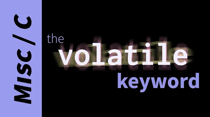 How to use the volatile keyword in C?