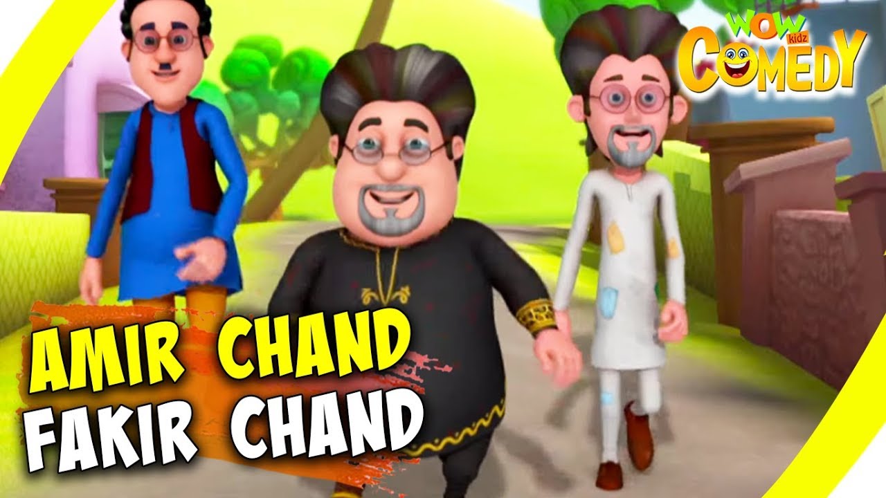 Motu Patlu  EP15B  Amir Chand Fakir Chand  Funny Videos For Kids  Wow Kidz Comedy