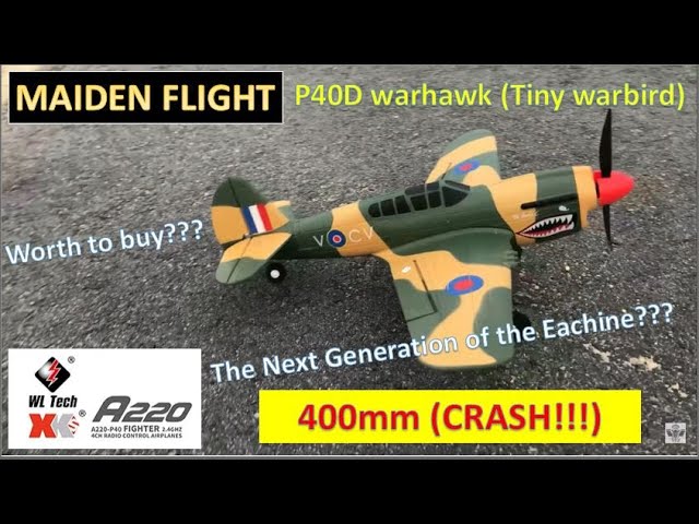 Baugger Avião RC, XKS A220-P40 RC Avião de avião, controle remoto, 4  canais, 2,4 GHz EPP resistente a impactos, controle fácil para iniciantes,  ótimo