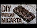 DIY Micarta Black Burlap