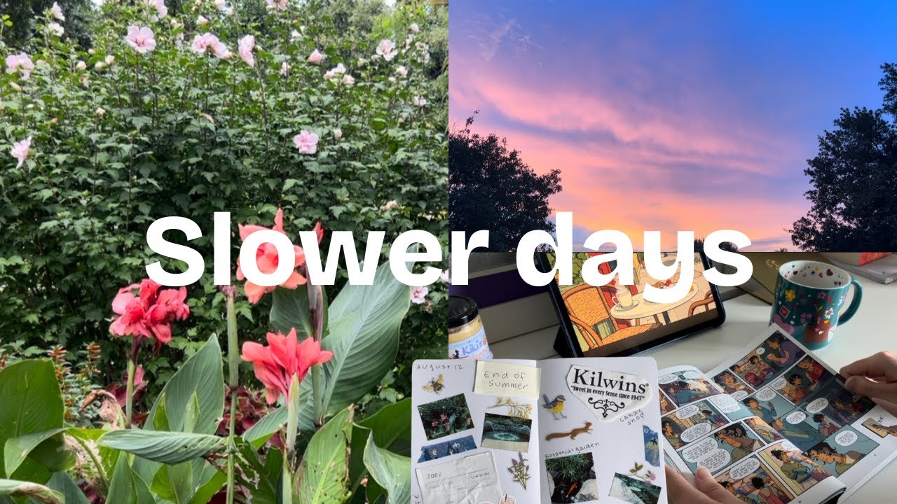 Slower days 🌤️ botanical garden, current read & journal updates