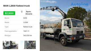 MAN L2000 flatbed truck