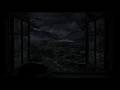 Rain Sounds Window on Dark Quiet Night | Healing Ambience for Deep Sleep & Meditation