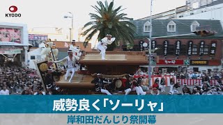 威勢良く「ソーリャ」 岸和田だんじり祭開幕