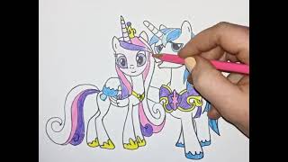 рисуем принцессу Каденс и Шайнинг Армор , HOW TO DRAW PRINCESS CADANCE