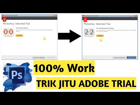 Cara Perpanjang Masa Trial Adobe Photoshop | 100 Work mudah dipahami