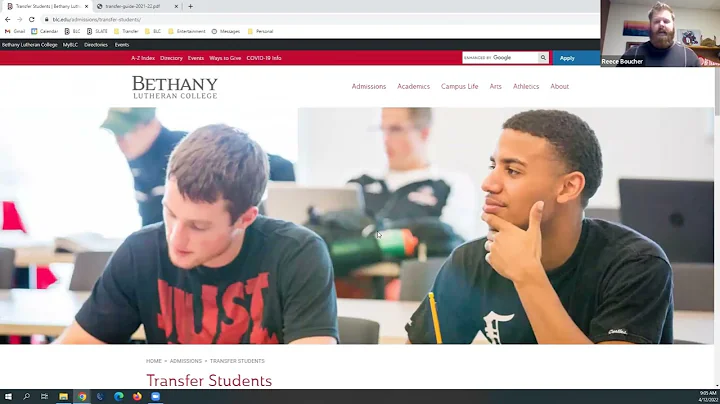 Bethany Lutheran College April 12 transfer advisor...