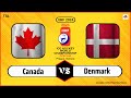 Denmark vs canada  iihf world championship 2024  ice hockey live
